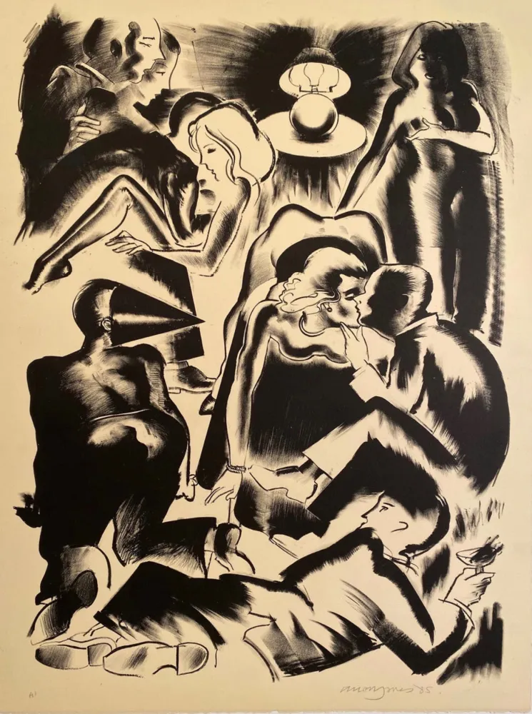 石版画 Jones - High Society