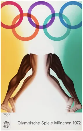 石版画 Jones - Runners, from the Munich Olympics Portfolio, 1971 - Hand-signed