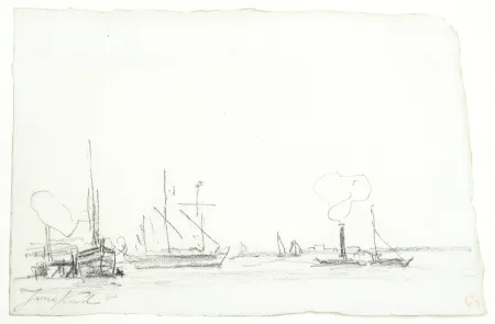 无技术 Jongkind - Bateau