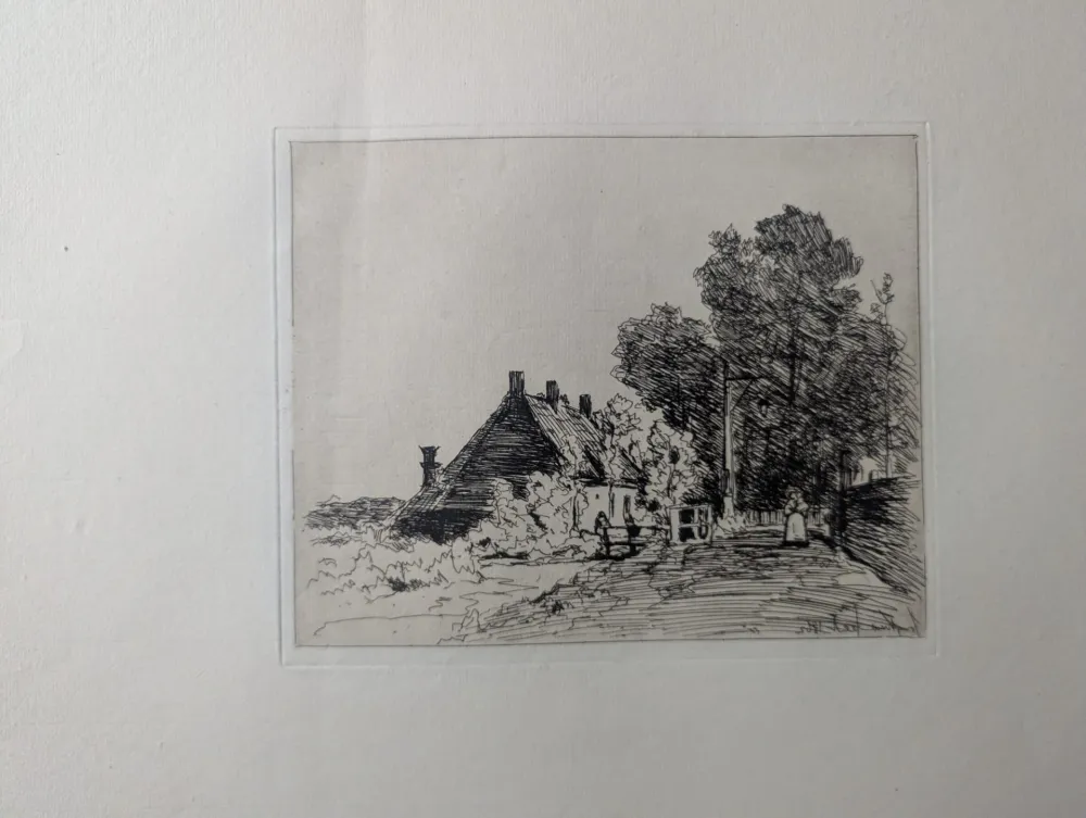 蚀刻版画 Jongkind - La nourrice / The Nurse
