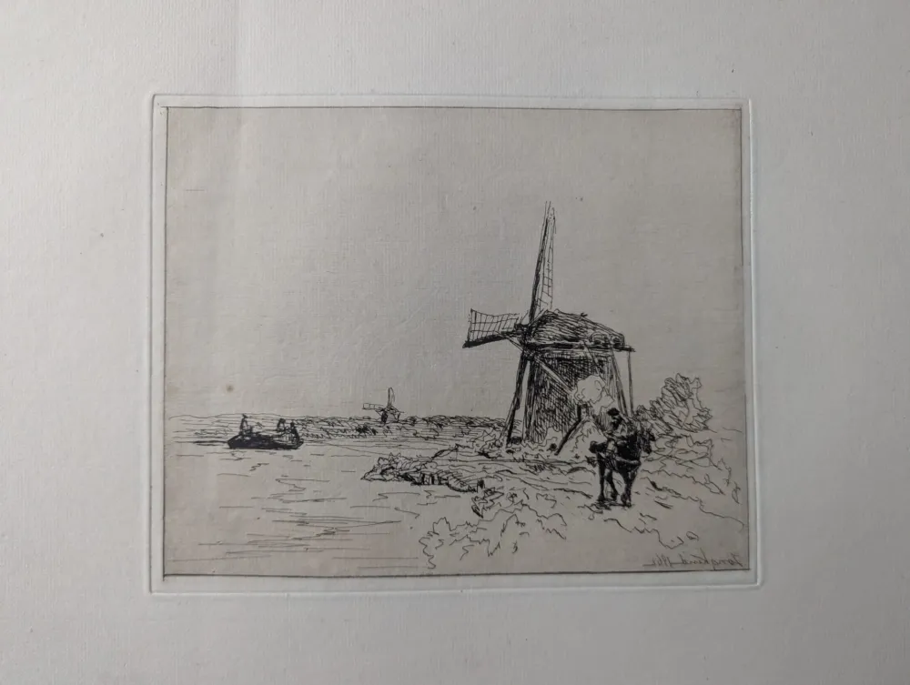 蚀刻版画 Jongkind - Le chemin de halage / The Towpath
