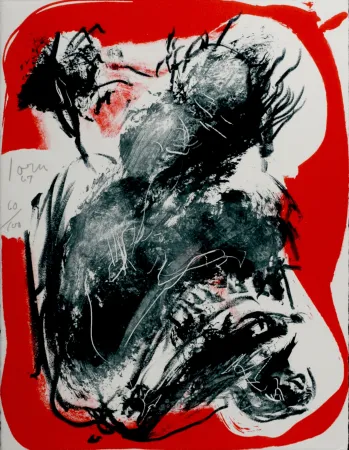 石版画 Jorn - Abstract Composition, 1967 - Hand-signed!