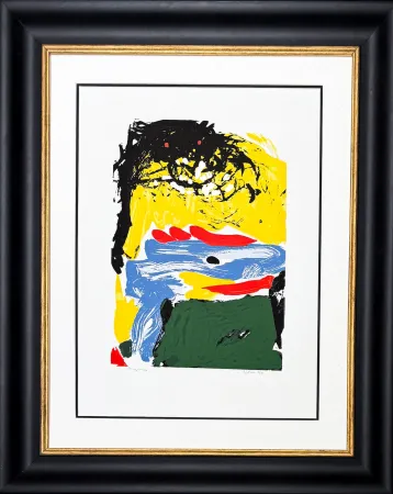 丝网印刷 Jorn - Asger Jorn (1914–1973) - Color Serigraph on paper - 1970