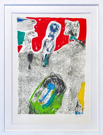 石版画 Jorn - Asger Jorn (1914–1973) – La Vallée des charme – 8-colour lithography – 1969