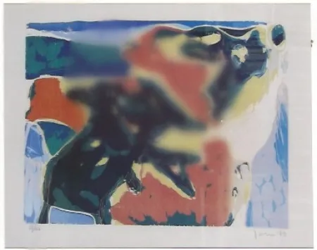 木刻 Jorn - Cobra, composición (portafolio Cobra II)