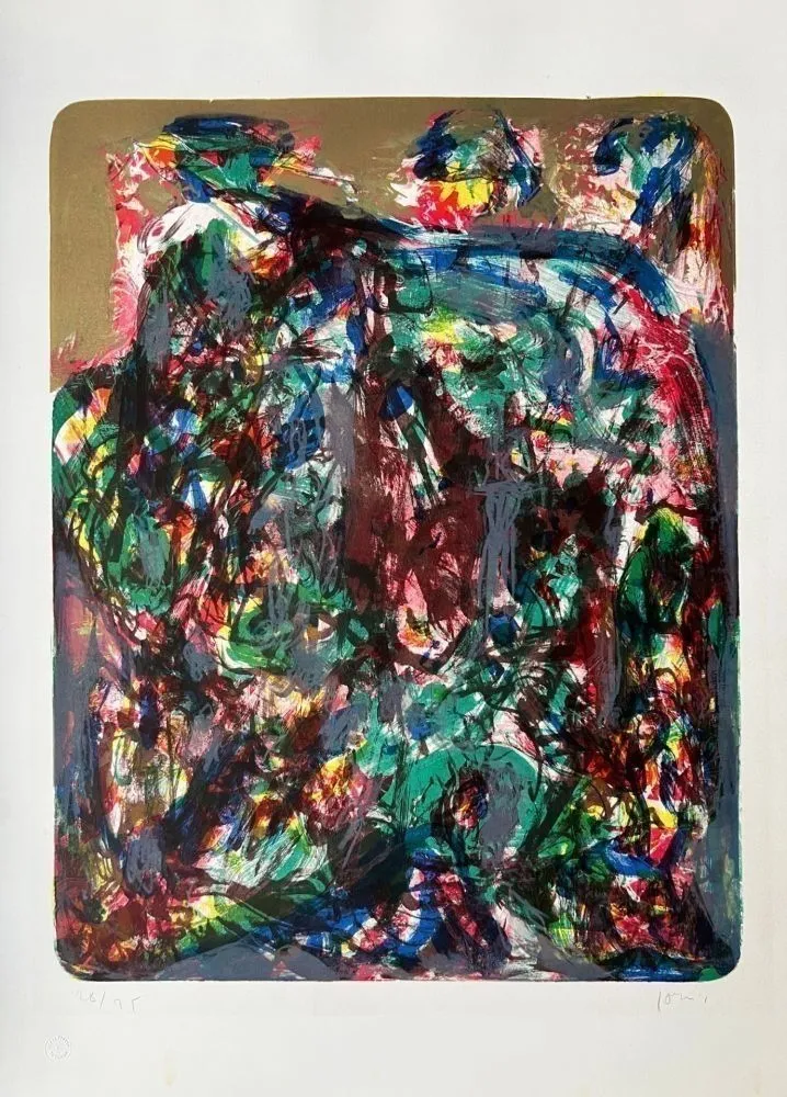 石版画 Jorn - Composition