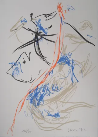 石版画 Jorn - Couleurs en mouvement 