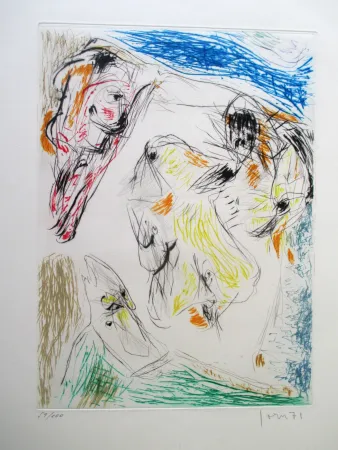 版画 Jorn - Euclide coincé