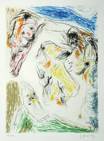 蚀刻版画 Jorn - Euclide coincé