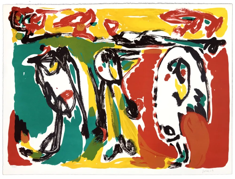 石版画 Jorn - Hautes Pyréenées