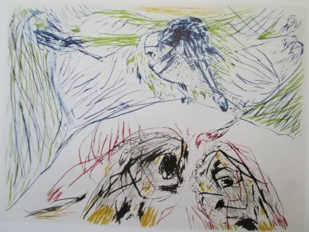 版画 Jorn - Hibou Sortilege