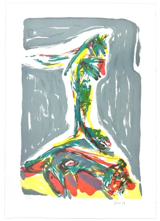 石版画 Jorn - Jubilation Larmoyennageuse