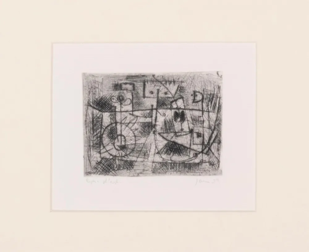 蚀刻版画 Jorn - La Tete Carrée