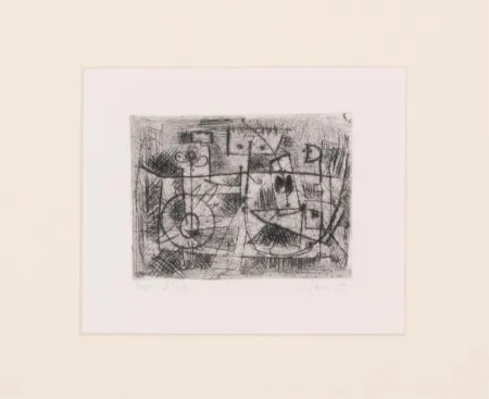 蚀刻版画 Jorn - La Tete Carrée