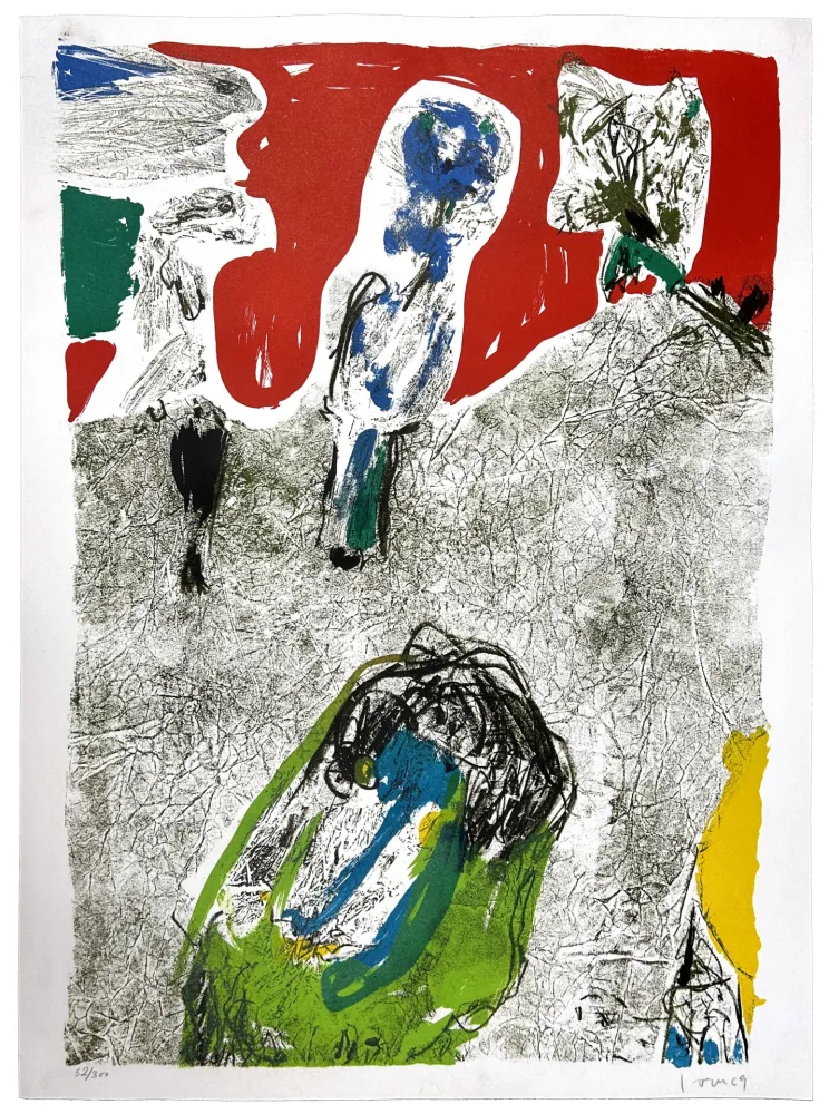 石版画 Jorn - La vallée de Charme