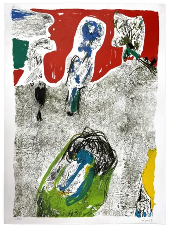 石版画 Jorn - La vallée de Charme