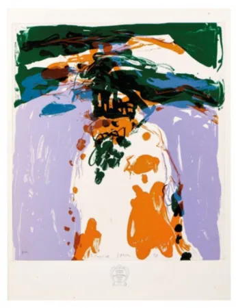 石版画 Jorn - Lithographie couleur