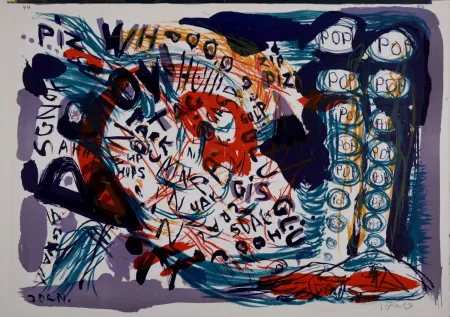 石版画 Jorn - One Cent Life, 1964