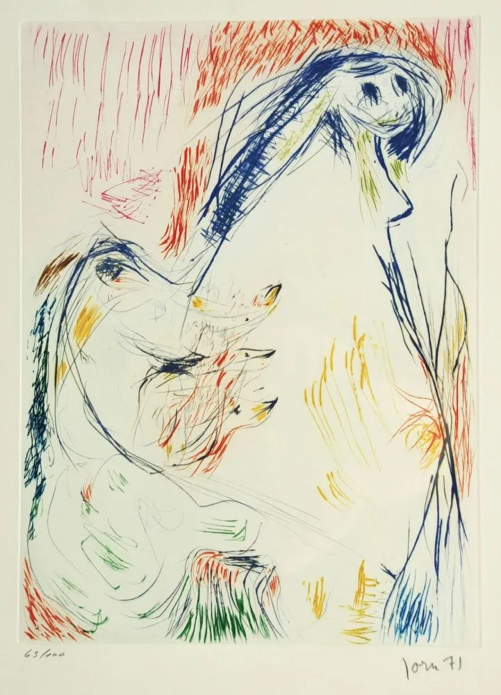 蚀刻版画 Jorn - Proposition enceinte