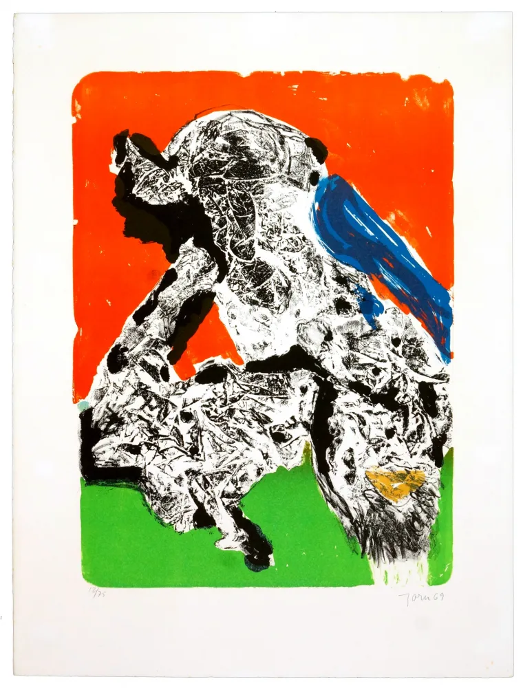 石版画 Jorn - Provocation ratée