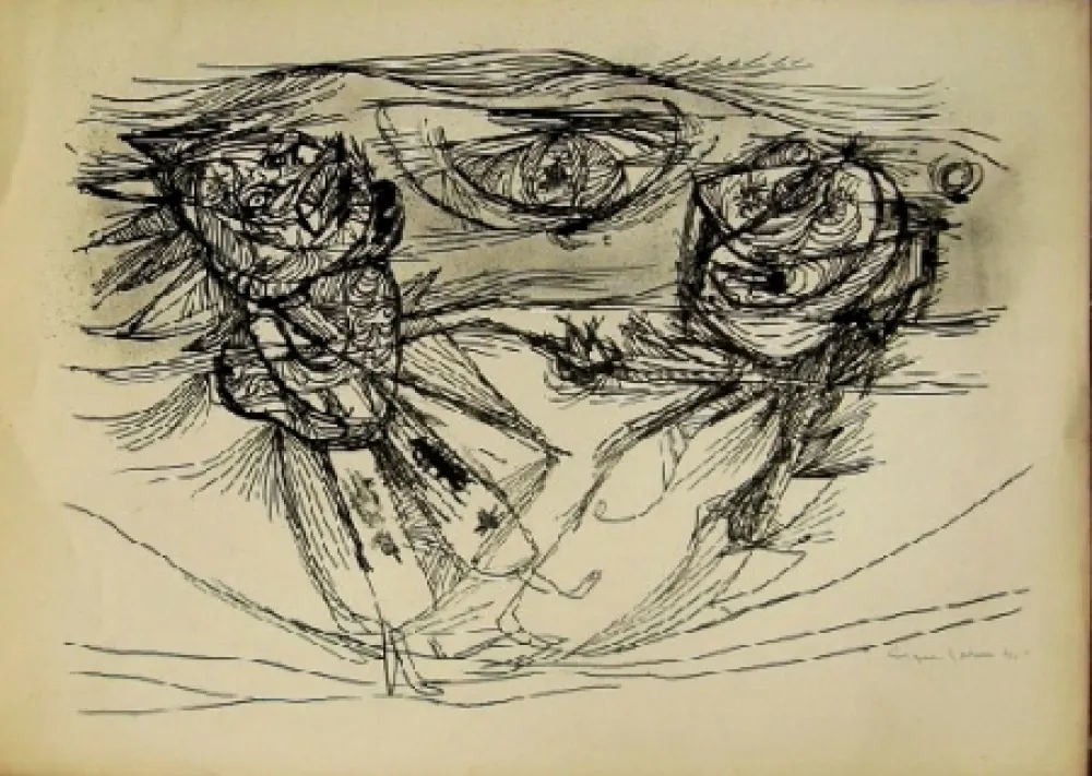 石版画 Jorn - Sans titre 