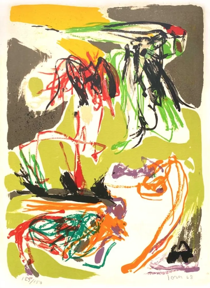 石版画 Jorn - Stabisme Pastoral