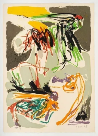 石版画 Jorn - Stabisme Pastoral