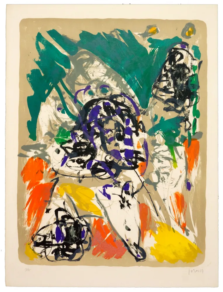 石版画 Jorn - Trop tard