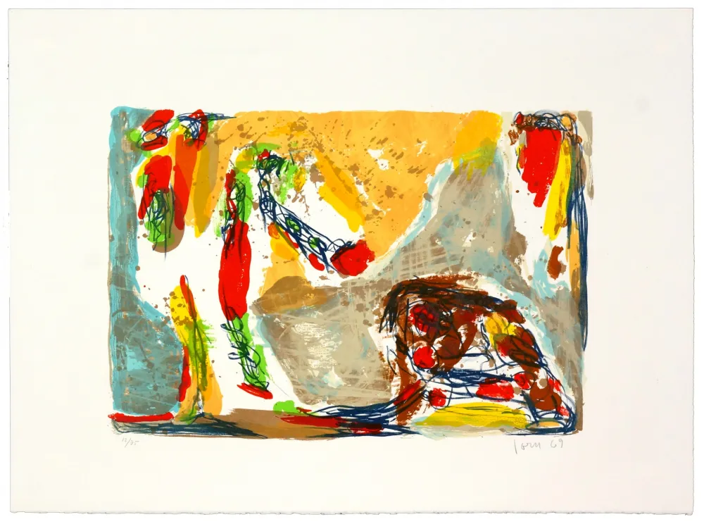 石版画 Jorn - Trop tôt