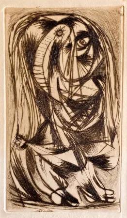 干刻版画 Jorn - Untitled