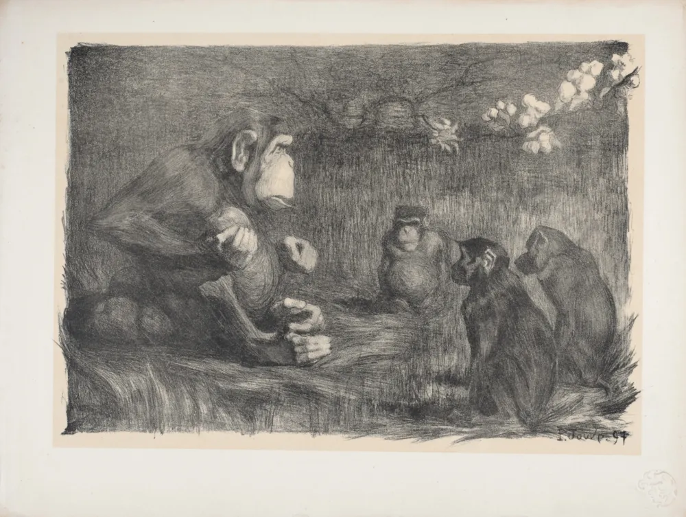 石版画 Jouve - Le Jugement de Pâris, 1897