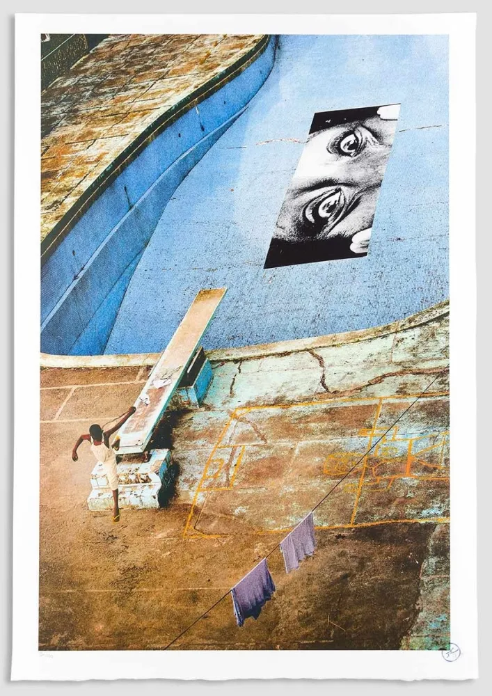 石版画 Jr - Swimming Pool, Intercontinental Hotel, Verticale, Monrovia, Liberia, 2008