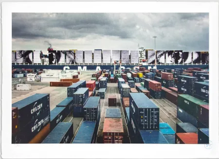 石版画 Jr - Women Are Heroes, Elizabeth Kamanga on Sea, Le Havre, France, 2017