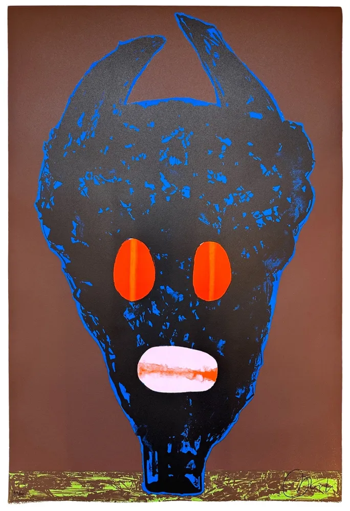 石版画 Kabangu - The good kid