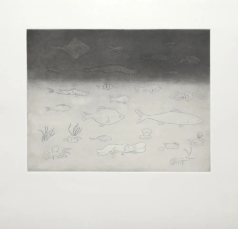 版画 Kaga - At the bottom of the sea
