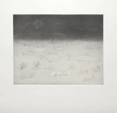 版画 Kaga - At the bottom of the sea