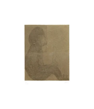 版画 Kaga - Four sleepers with gorilla