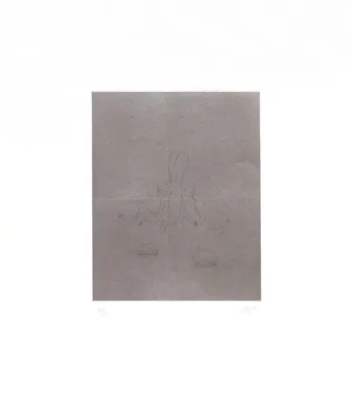 版画 Kaga - Four sleepers with monkeys