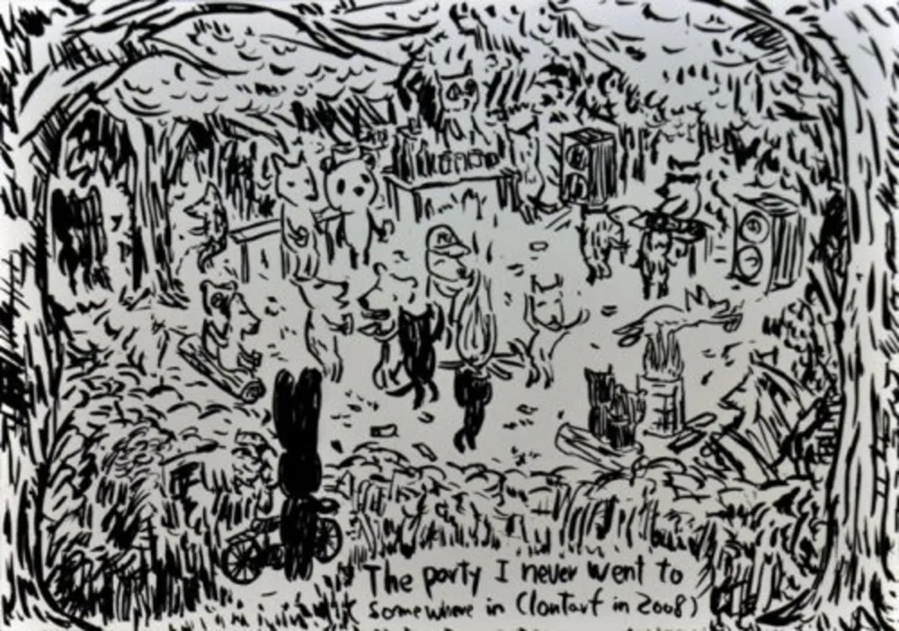 石版画 Kaga - The party I never went to...