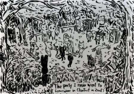石版画 Kaga - The party I never went to...