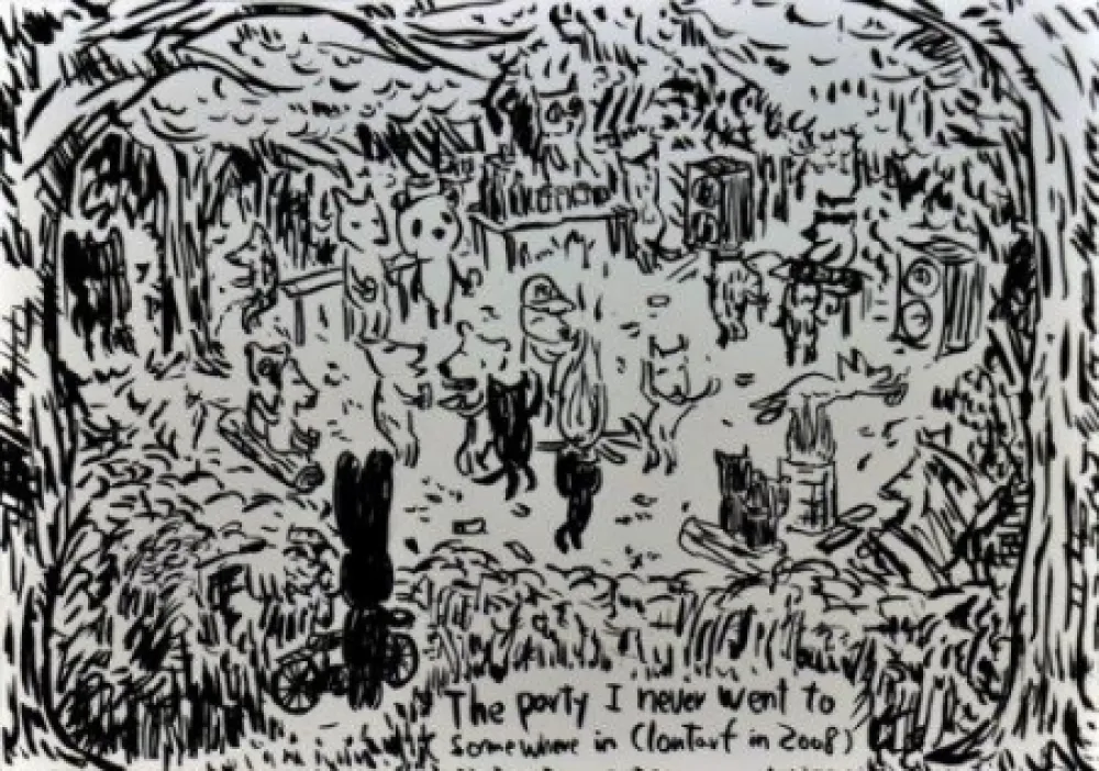 石版画 Kaga - The party I never went to...