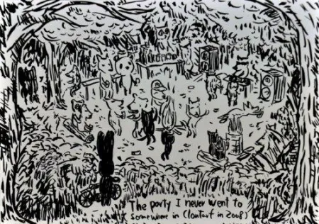 石版画 Kaga - The party I never went to...