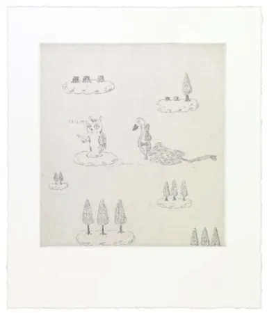 版画 Kaga - This way cat leads Robert