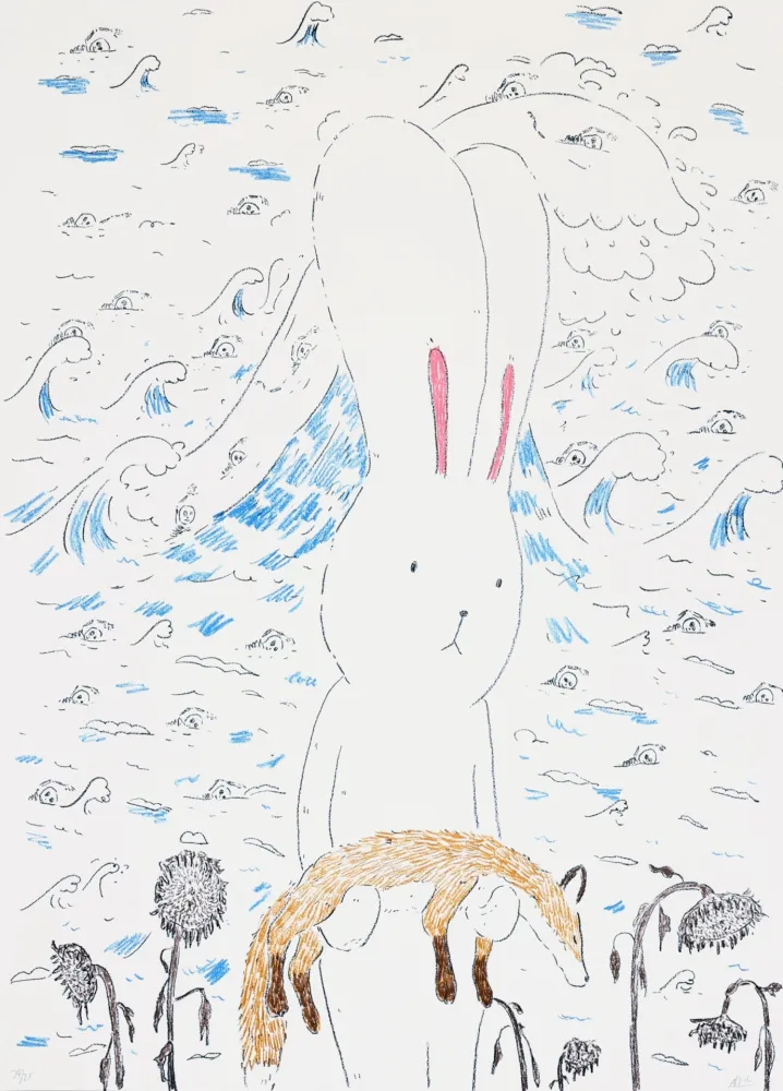 石版画 Kaga - Usacchi 2