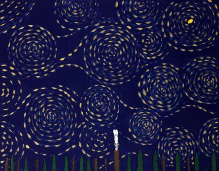 石版画 Kaga -  Usacchi-Half moon