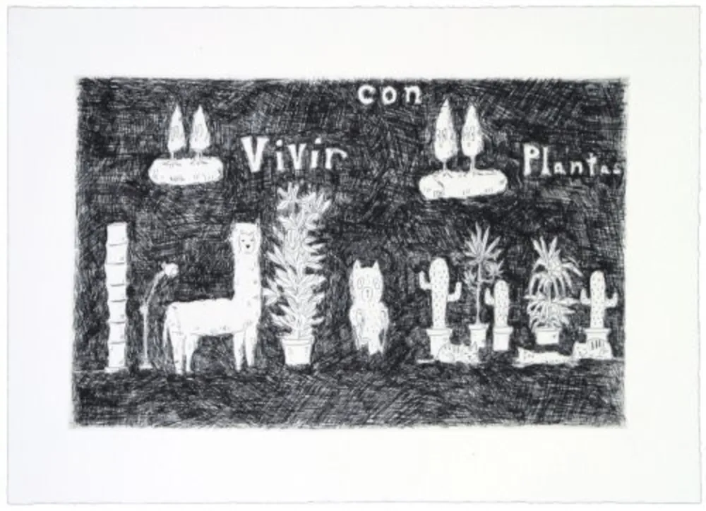 版画 Kaga - Vivir con plantas