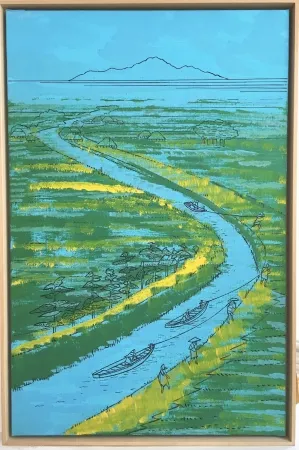 无技术 Kaller - Japanisches Reisfeld