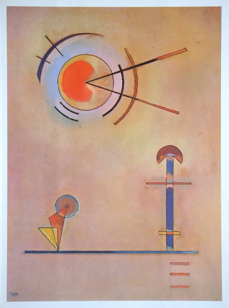胶版印刷 Kandinsky (After) - Composition abstrait