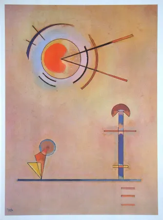 胶版印刷 Kandinsky (After) - Composition abstrait