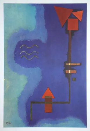 胶版印刷 Kandinsky (After) - Composition abstrait